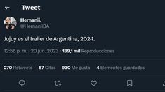 El tuit de Hernán Iglesias Illa. El tuit de Hernán Iglesias Illa.