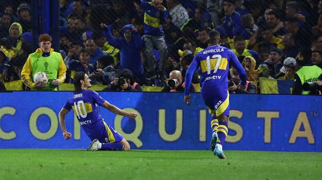Con gol de Cavani, Boca dio el primer golpe frente a Cruzeiro en la Bombonera