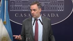 Manuel Adorni, vocero presidencial.