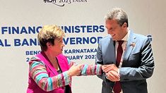 Sergio Massa y Kristalina Georgieva se reunieron en la cumbre del G20 en India. Sergio Massa y Kristalina Georgieva se reunieron en la cumbre del G20 en India.