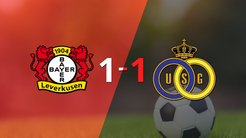 Bayer Leverkusen y U. Saint-Gilloise empataron 1 a 1 en el encuentro de ida