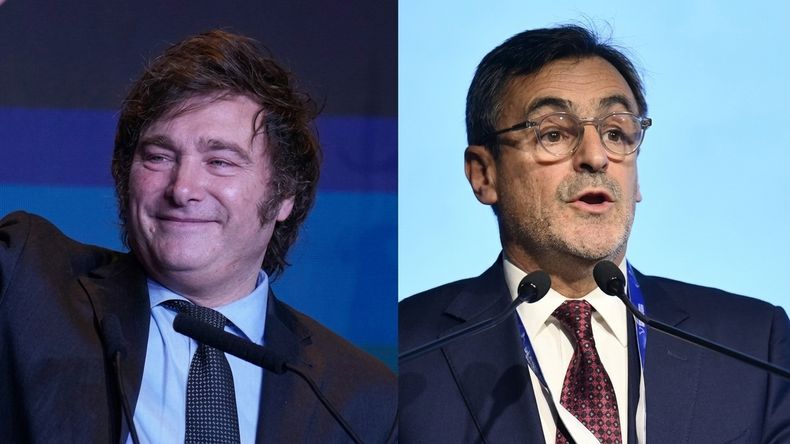 El presidente Javier Milei y Martín Rappallini