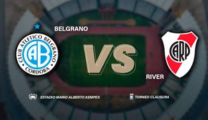 River visita a Belgrano en Córdoba.