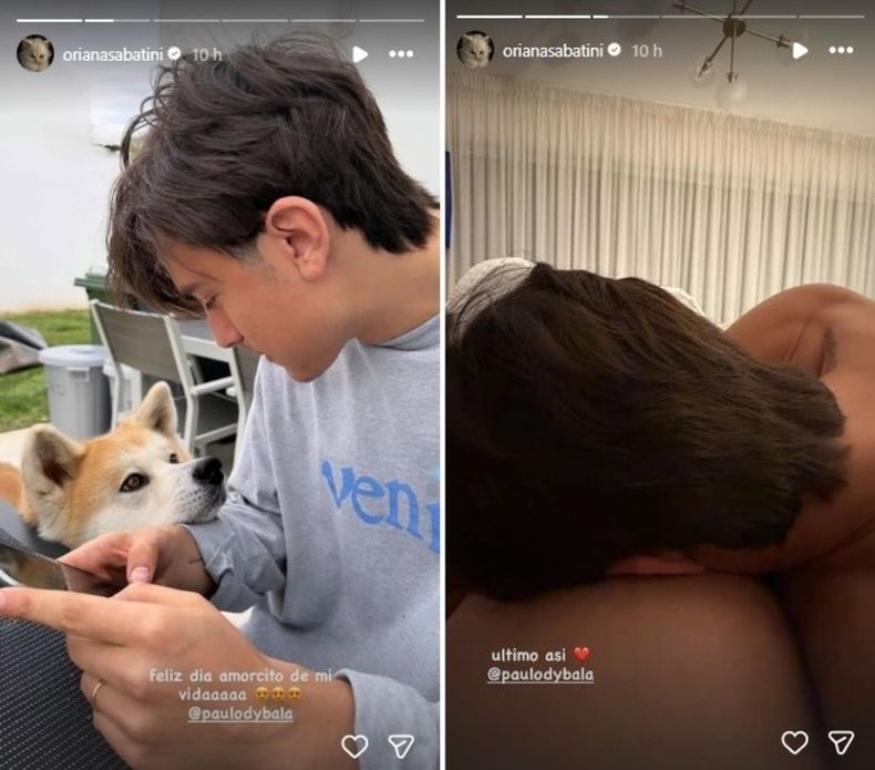 Oriana Sabatini y Paulo Dybala en su último San Valentín sin hijos.