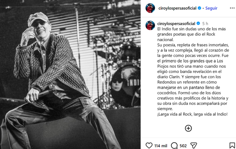 La publicación de Andrés Ciro Martínez.