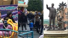 Messi y su familia en Eurodisney. Messi y su familia en Eurodisney.