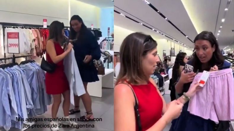 Unas españolas fueron a comprar ropa en Argentina y quedaron impresionadas.