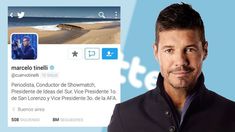 Marcelo Tinelli llegó a los ¡8 millones! de seguidores en Twitter Marcelo Tinelli llegó a los ¡8 millones! de seguidores en Twitter
