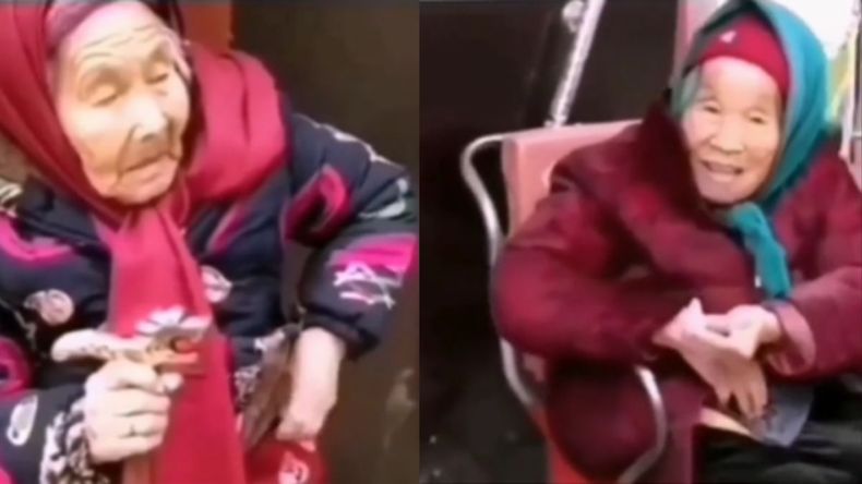 Viral: tiene 107 años y se hizo conocida por regalarle un caramelo a su hija de 84.