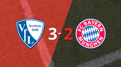 emocionante partido termina con victoria de bochum 3-2 ante bayern munich