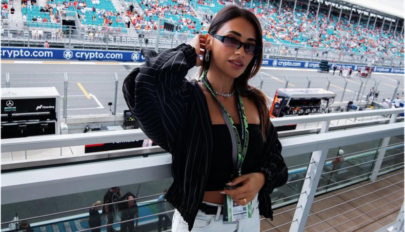 La empresaria se destacó en la F1 gracias a un exclusivo accesorio.