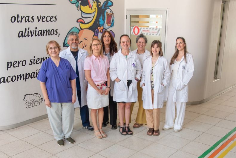 El equipo del Hospital Garrahan que realizó el trabajo. El equipo del Hospital Garrahan que realizó el trabajo.