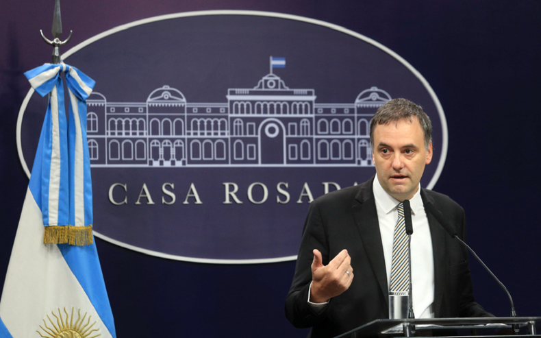 El vocero presidencial, Manuel Adorni.