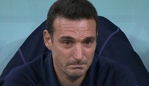 Lionel Scaloni emocionado por el título en Qatar. Lionel Scaloni emocionado por el título en Qatar.