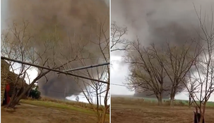 Un tornado sorprendió a los vecinos del sur de Santa Fe.&nbsp;