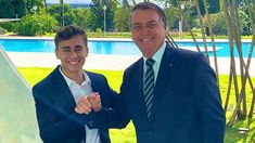 El joven diputado junto al expresidente Jair Bolsonaro. El joven diputado junto al expresidente Jair Bolsonaro.