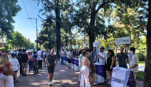 Poca gente en Villa Devoto.