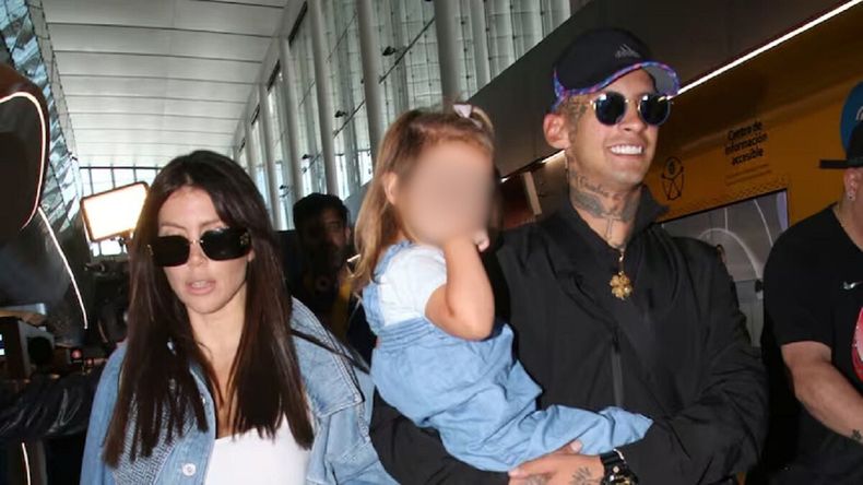 L-Gante llegó a convivir con su hija Jamaica y Wanda Nara.