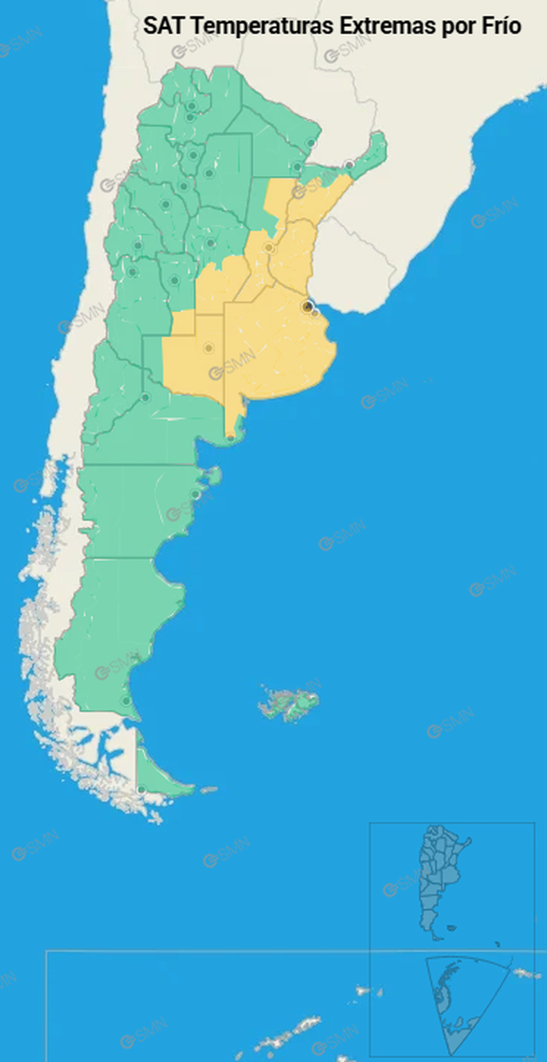 Ocho distritos del país bajo alerta amarilla por frío. Ocho distritos del país bajo alerta amarilla por frío.