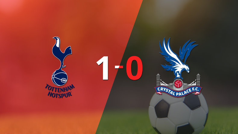 Tottenham venció por la mínima a Crystal Palace