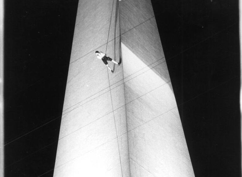 Un momento del show de la Organización Negra en el Obelisco, en 1989.