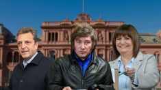Massa, Milei y Bullrich buscarán la presidencia en octubre.