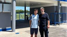 Blondel y el DT suizo, Murat Yakin, en Boca Predio. Blondel y el DT suizo, Murat Yakin, en Boca Predio.