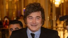 Javier Milei durante su viaje a España.&nbsp;