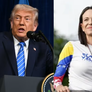 Donald Trump y María Corina Machado. Donald Trump y María Corina Machado.