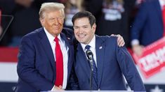 Donald Trump junto a Marco Rubio, jefe de la diplomacia. Donald Trump junto a Marco Rubio, jefe de la diplomacia.