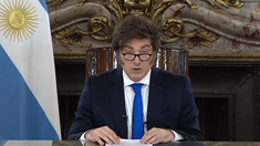 Javier Milei habló por cadena nacional.