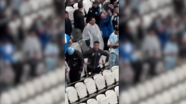 Apuntaron a uno de los hinchas de Racing.