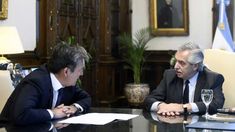 El ministro de Justicia, Martín Soria, y el presidente, Alberto Fernández.