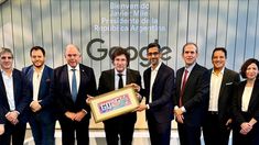 El presidente Milei se reunió junto al CEO de Alphabet y su equipo.