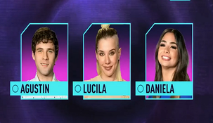 Agustín, Lucila y Daniela son los 3 nominados de Gran Hermano para la semana 14. Agustín, Lucila y Daniela son los 3 nominados de Gran Hermano para la semana 14.