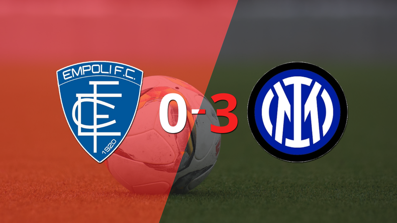 Romelu Lukaku anotó un doblete en la goleada 3-0 de Inter a Empoli