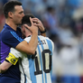 Lionel Messi junto a Lionel Scaloni. Lionel Messi junto a Lionel Scaloni.