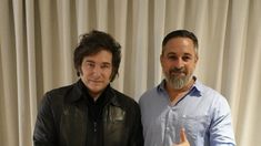 Milei llegó a España y se reunió con Santiago Abascal, líder de Vox.