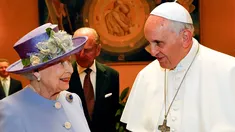 El papa Francisco y la Reina Isabel II. El papa Francisco y la Reina Isabel II.