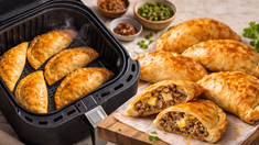 Empanadas crocantes en freidora de aire listas en minutos. Empanadas crocantes en freidora de aire listas en minutos.