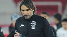 Diego Martínez, el entrenador de Huracán. Diego Martínez, el entrenador de Huracán.