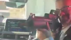 La foto de Benjamin en el video que se difundió en la red social X. La foto de Benjamin en el video que se difundió en la red social X.