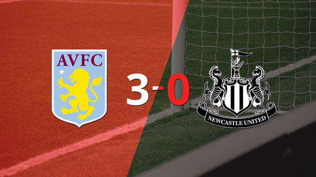 newcastle united cayo ante aston villa con dos goles de ollie watkins