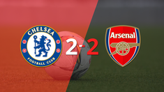 chelsea y arsenal igualaron por 2 en un vibrante partido