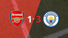 goleada de manchester city en su visita a arsenal