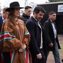 Villarruel junto al presidente de la UCR, Leonel Chiarella, y a Gustavo Puccini, ministro de Desarrollo Productivo de Santa Fe.