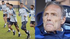 Russo estuvo presente en el predio de Boca en Ezeiza. Russo estuvo presente en el predio de Boca en Ezeiza.