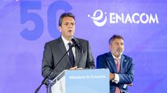 Sergio Massa durante el acto con empresarios de telecomunicaciones. Sergio Massa durante el acto con empresarios de telecomunicaciones.