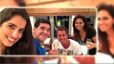 Las fotos de Diego Maradona con una modelo española: En buena compañía Las fotos de Diego Maradona con una modelo española: En buena compañía