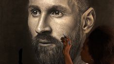 El retrato, hecho en septiembre, le llevó a Agali 4 días y mide un metro ochenta de alto El retrato, hecho en septiembre, le llevó a Agali 4 días y mide un metro ochenta de alto